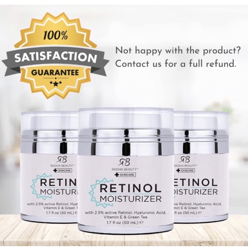 [Date 02/2025]Kem dưỡng ẩm chống lão hoá Radha Beauty Retinol Moisturizer Miracle Cream 50ml USA