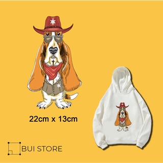 Miếng ủi truyền nhiệt offset dán quần áo hình DOG 05