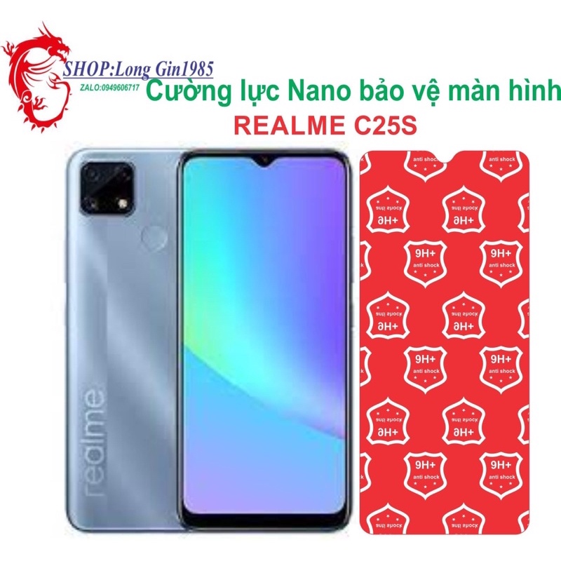 Realme C25 Cường lực Nano chống va đập chống trầy xước tốt