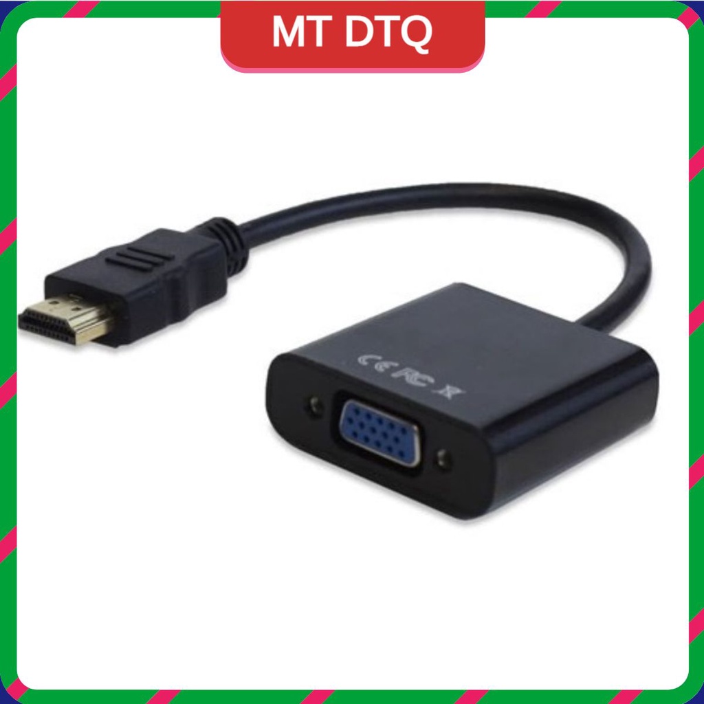 Cáp HDMI To VGA - Hỗ trợ Full HD 1080P 2 màu đen- trắng( giao ngẫu nhiên )