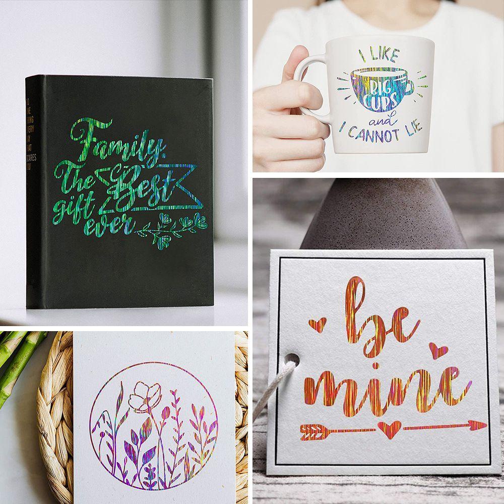 Cuộn Giấy Vinyl Tự Dính Dán Hình Cốc Cà Phê Vĩnh Viễn DIY Cho Cricut