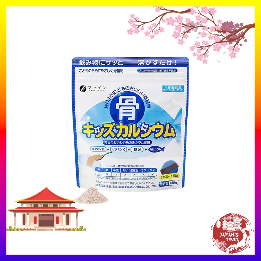 Bột Canxi cá tuyết Nhật Bản hỗ trợ tăng chiều cao cho bé - Bột Bone's Calcium for kids túi 140g bổ sung canxi | Thế Giới Skin Care