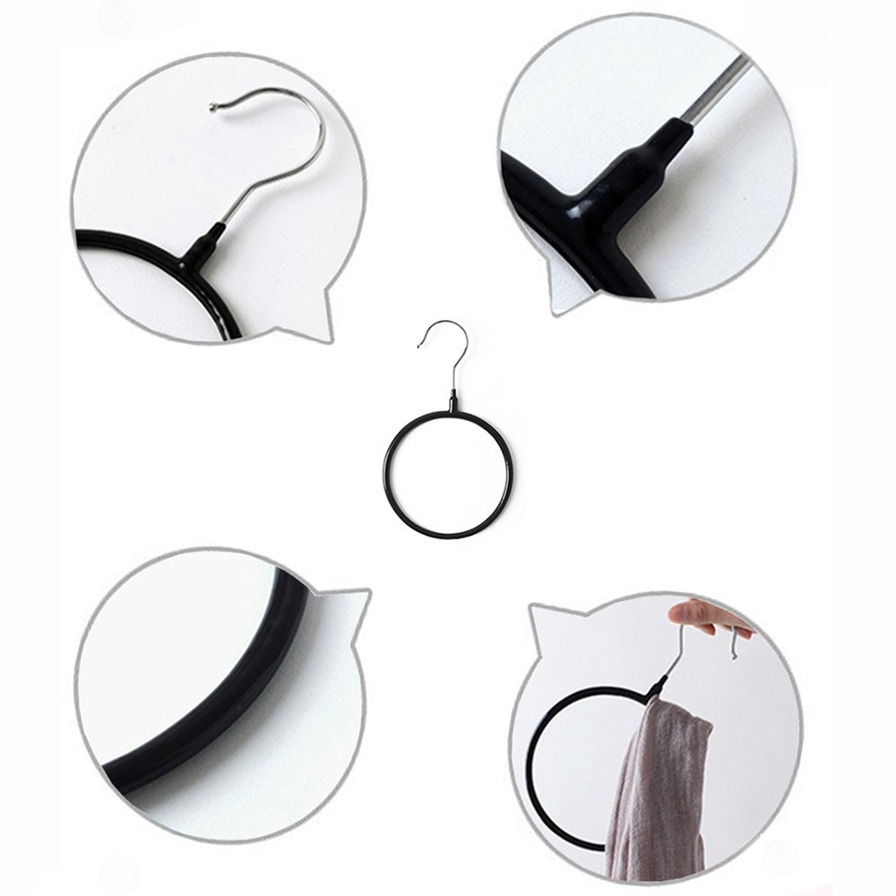 Móc tròn treo khăn và cà vạt đa năng