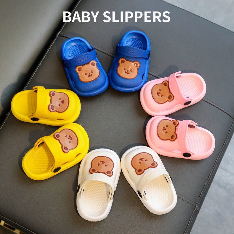 Dép Sandal Đục Lỗ Hình Gấu Dễ Thương Thời Trang Mùa Hè Cho Bé Trai