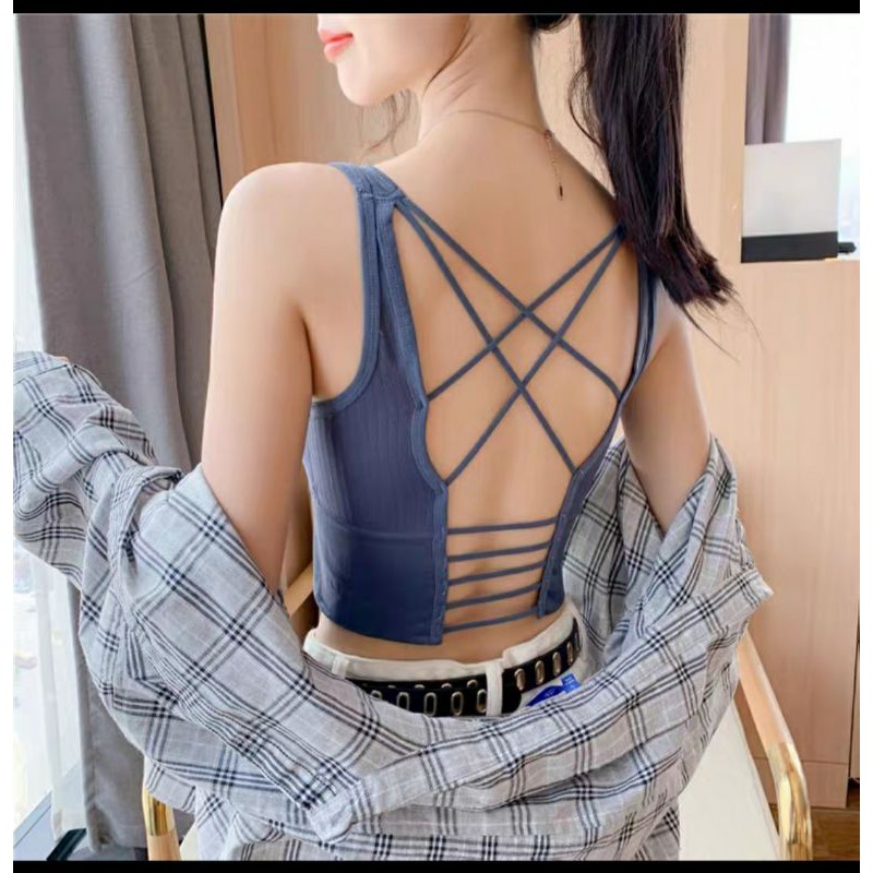 Giá Sỉ Áo Bra Tập Croptop Đan Lưng Chất Xịn Đẹp - Áo Bra Đan Lưng Siêu Quyến Rũ