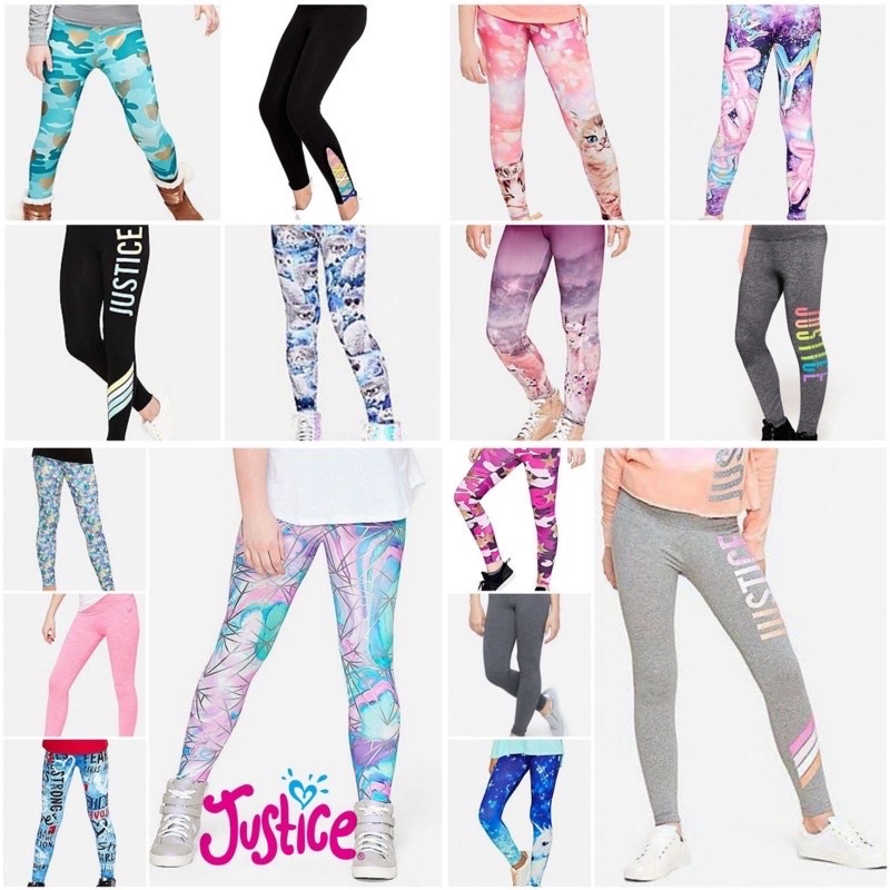 Quần legging Justice chuẩn xuất xịn ( size 2y- 14y)