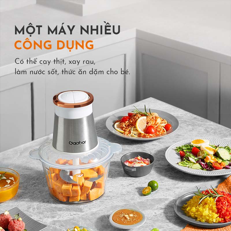 [Mã ELHADEV giảm 4% đơn 300K] Máy xay thịt, thực phẩm đa năng GAABOR 2L - Hàng chính hãng