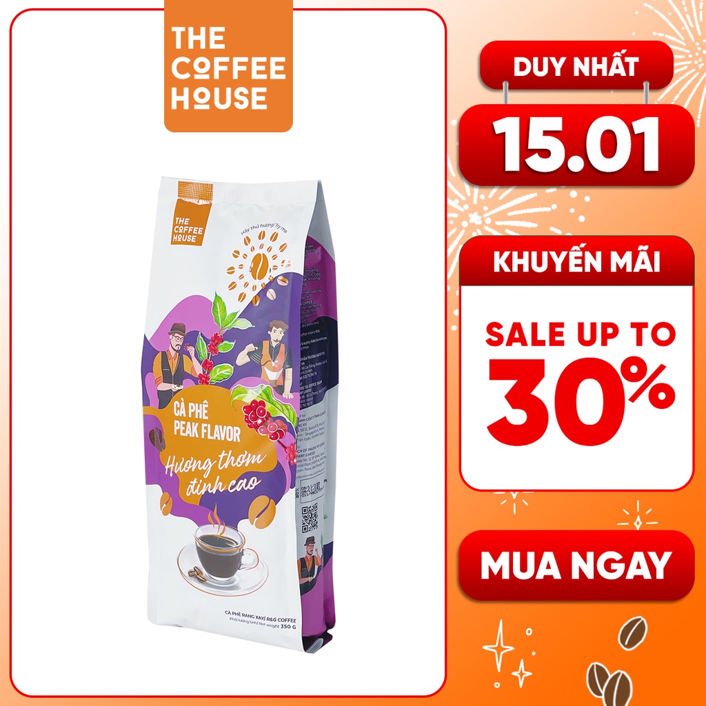 Combo 2 gói Phê rang xay The Coffee House Peak Flavor - Gói 350gr