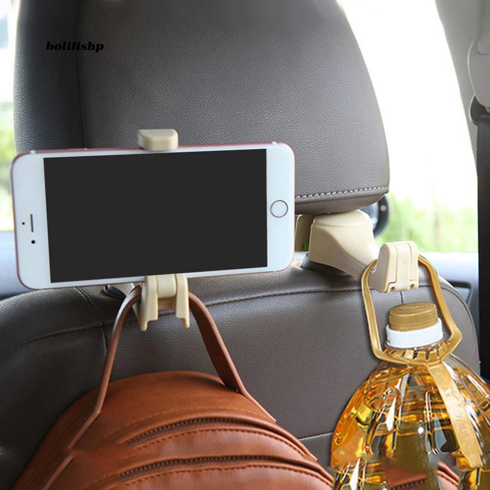 Móc treo điện thoại gắn ghế sau xe hơi từ ABS và silicon kích thước 12cm x 5.5cm | BigBuy360 - bigbuy360.vn