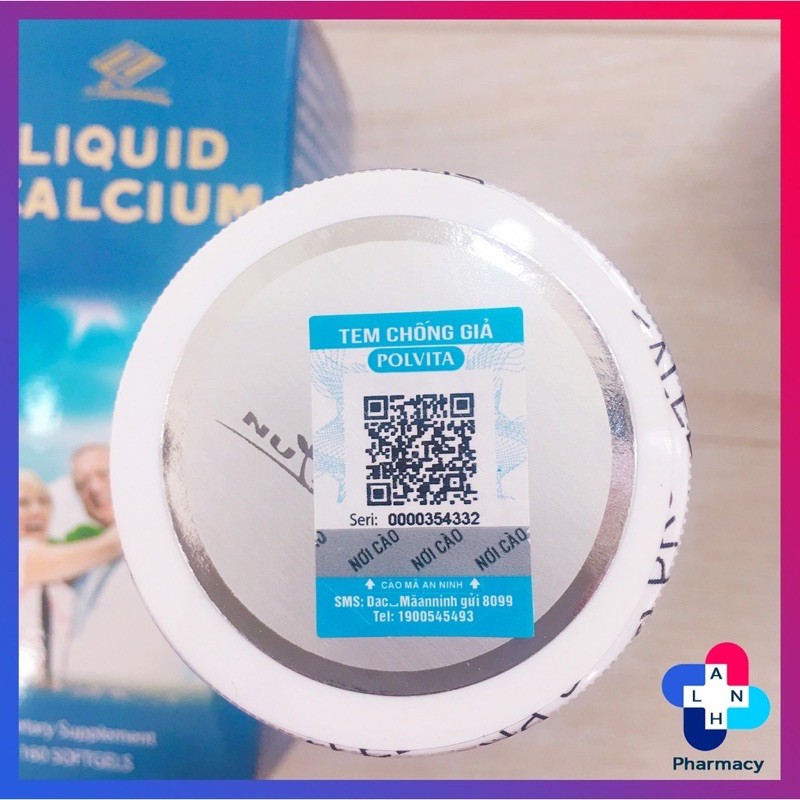 Viên uống Liquid Calcium⚡HÀNG CHÍNH HÃNG⚡Hộp160v-Bổ sung Vitamin D,Calcium giúp phòng chống còi xương-MINH QUÂN