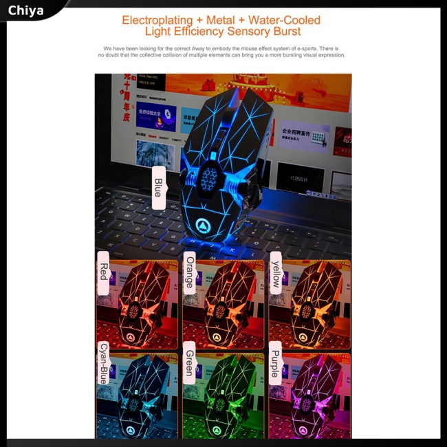 Chuột Quang Không Dây 2.4g 1600dpi Đèn Led 7 Màu Sắc Có Thể Sạc Lại Dành Cho Pc Laptop