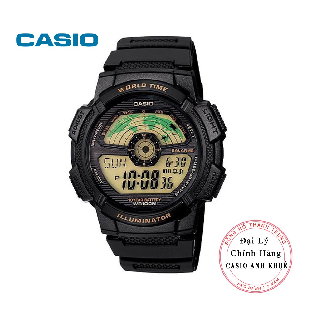 Đồng hồ nam điện tử Casio AE-1100W-1BVDF dây nhựa