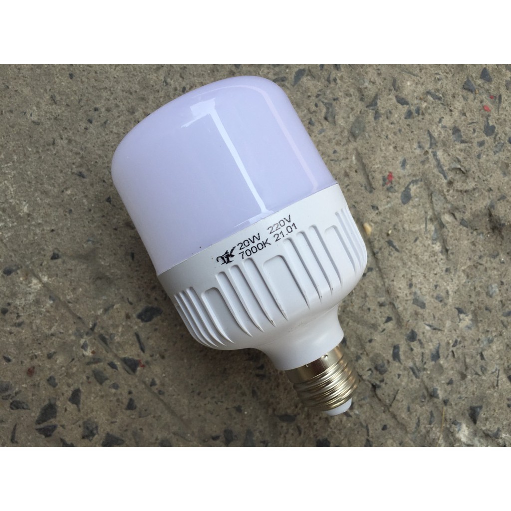 [Sĩ] Bộ 2 bóng đèn Led trụ 20W Siêu sáng - tiết kiệm điện (Ánh Sáng Trắng)