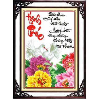 Tranh thêu hạnh phúc 222696