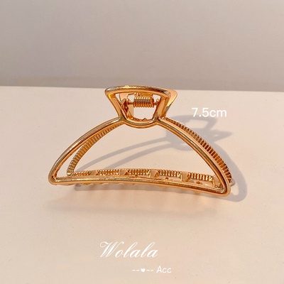 Kẹp tóc mạ vàng phong cách Hàn Quốc thời trang sang trọng cho nữ