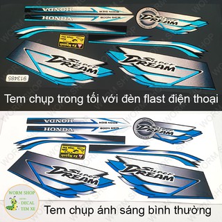 Tem Dream Cánh Chim Phản Quang Loại Đẹp - Nhiều lựa chọn màu sắc - Tem có cán bóng chống xước chống phai màu