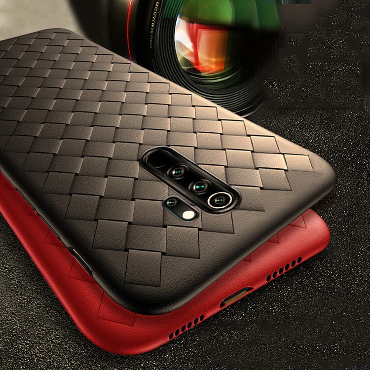 Ốp điện thoại TPU mềm chống sốc họa tiết đan chéo cho Xiaomi Redmi Note 8 Pro