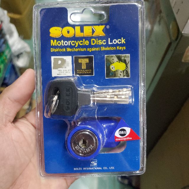 Khóa đĩa thắng xe máy SOLEX made in thailand cao cấp