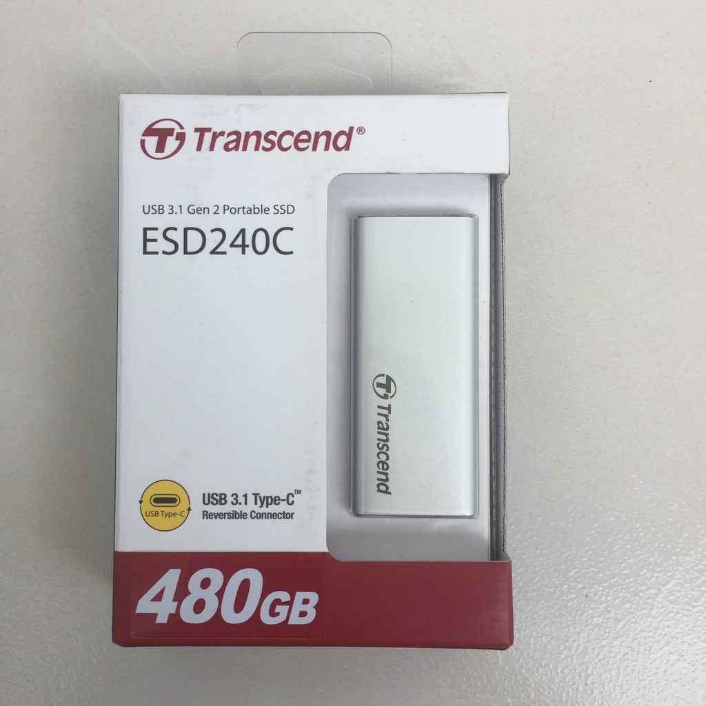 Ổ Cứng Di Động SSD 480GB Transcend ESD240C - Hãng phân phối