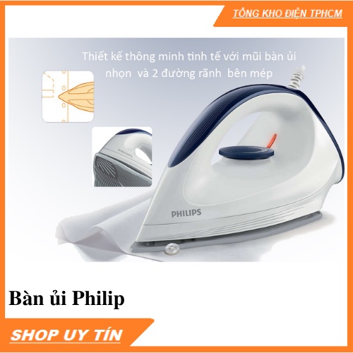 ✅ FREESHIP ✅ Bàn ủi khô Philips GC160 (1200W) - HÀNG CHÍNH HÃNG- BẢO HÀNH 1 NĂM