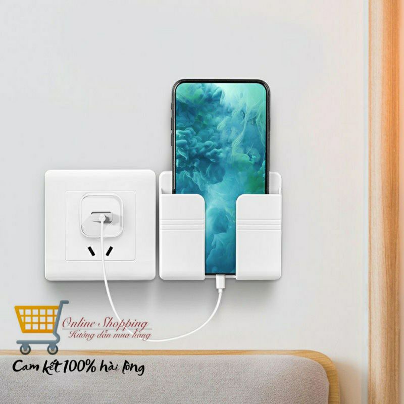 Kệ đỡ điện thoại đa năng , kệ để điều khiển dán tường