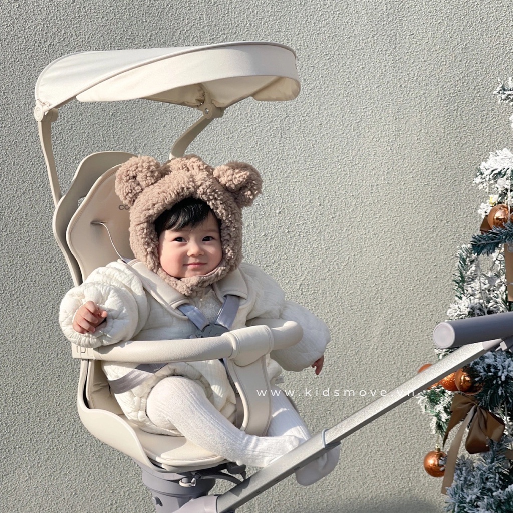 Xe đẩy gấp gọn 2 chiều du lịch Cooghi M1 cho bé 6-36 tháng siêu nhẹ có mái che cao cấp