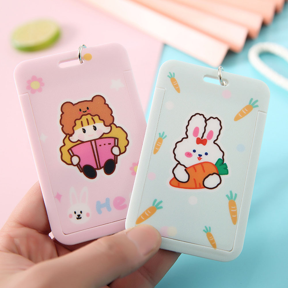 Dây Đeo Thẻ Họa Tiết Hoạt Hình Đáng Yêu