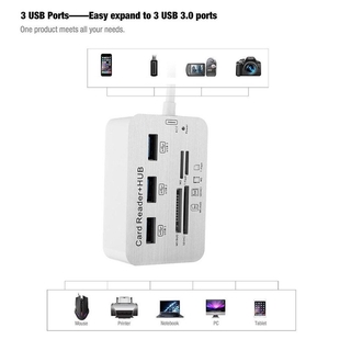 Đầu Đọc Thẻ Nhớ 3 Cổng Usb 3.0 Cho Ms / M2 / Sd / Tf / Micro-Sd