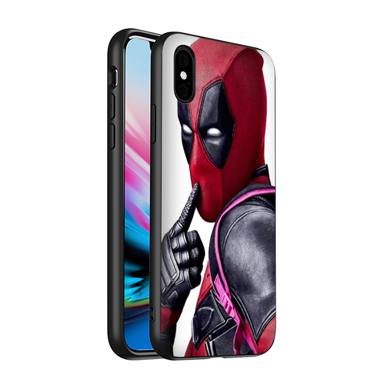 MARVEL Ốp Lưng Silicone Họa Tiết Hoạt Hình Deadpool Dễ Thương Cho Iphone 8 7 6s 6 Plus 5 5s Se 2016 2020