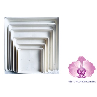 Đĩa lót chậu Vuông 12cm - #065D#