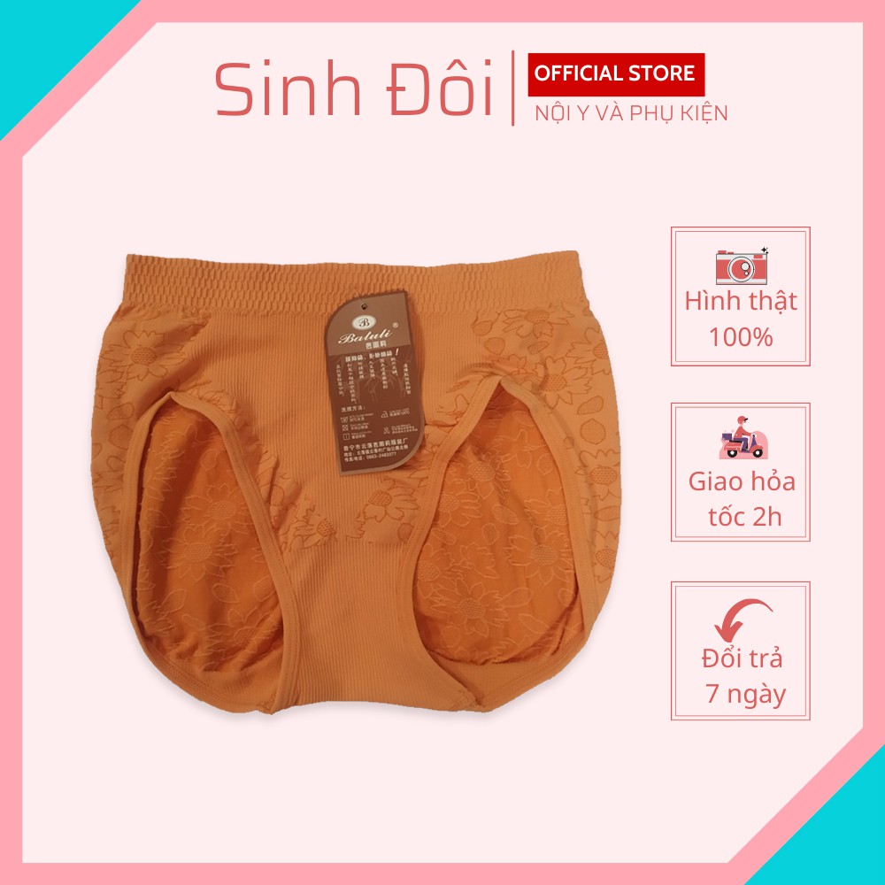 Quần lót nữ dệt kim cạp cao cao cấp SD069 ôm bụng nâng mông co giãn mềm mại thoáng mát size từ 65kg-80kg