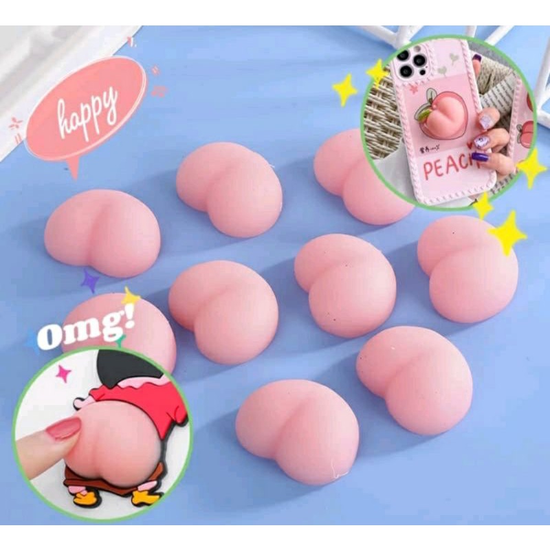 đồ chơi mochi mông đào silicon đáng yêu