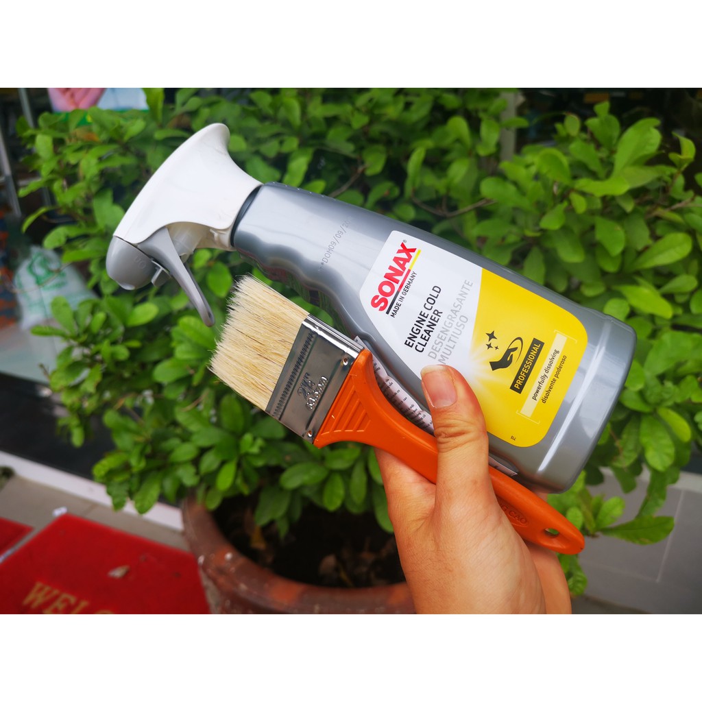 Vệ Sinh Khoang Máy ,Vệ Sinh Động Cơ Sonax 543200 500ML Tặng Cọ Đánh Máy