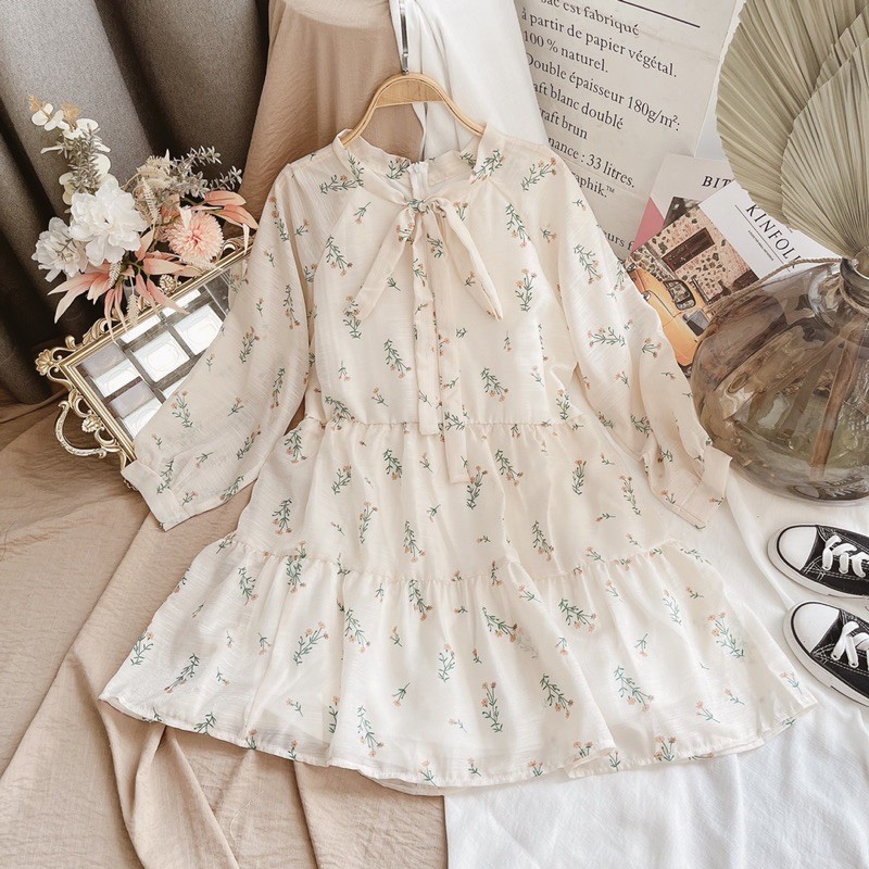 [Mã SKAMA06 giảm 8% tối đa 50K đơn 250K] ĐẦM BABYDOLL HOA NHÍ TAY BỒNG | BigBuy360 - bigbuy360.vn