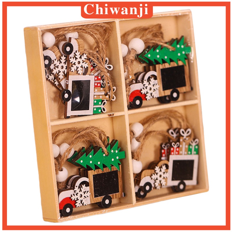 Set 12 Đồ trang trí ông già Noel/người tuyết/tuần lộc trang trí cây thông Noel