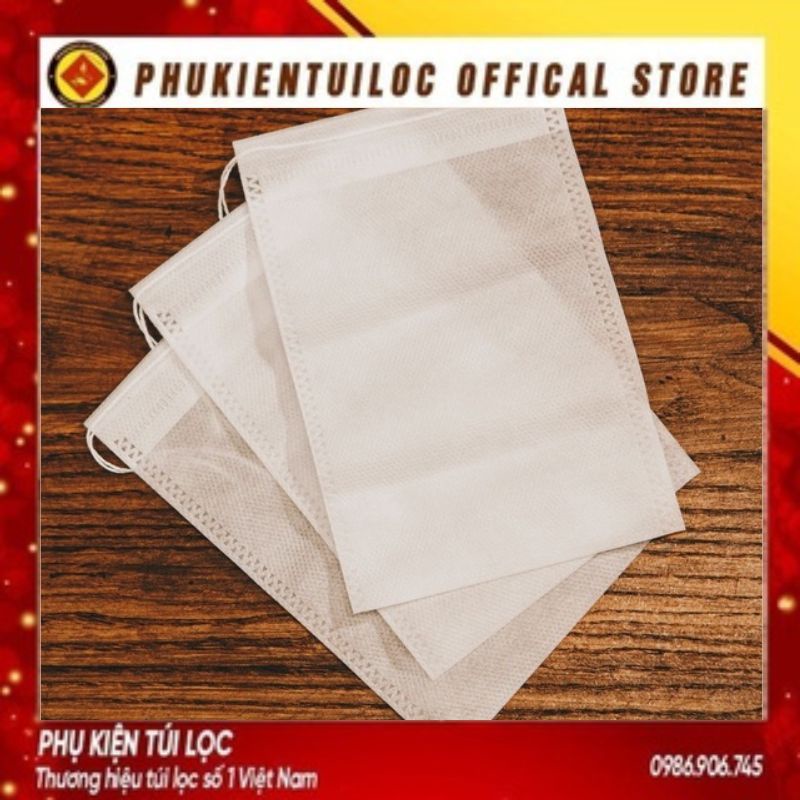 Túi lọc pha cà phê Cold Brew chất liệu vải nhỏ gọn tiện lợi có dây rút, Túi lọc Trà Cà phê ủ lạnh nhiều kích thước