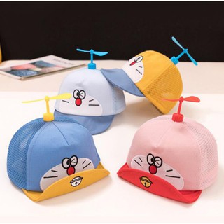 Nón mũ lưỡi trai Doremon gắn chong chóng quay ngộ nghĩnh cho bé
