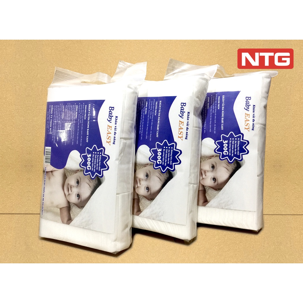 Combo 2 gói khăn khô đa năng 300gr, dễ xài, siêu tiết kiệm , vải dày mịn