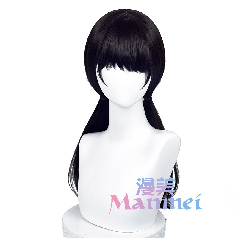 Tóc Giả Nam Dài 65cm Màu Đen Hóa Trang Nhân Vật Mitaka Asa