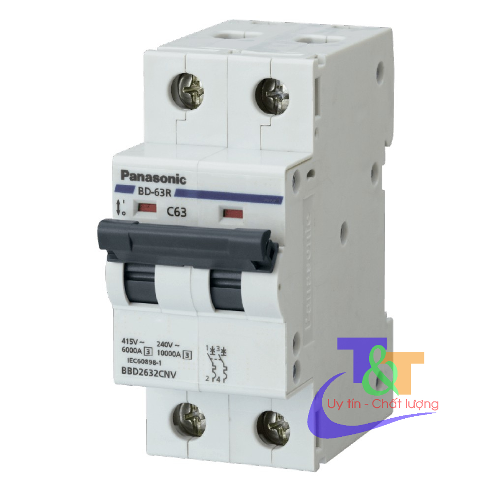 Cầu dao tự động 2 tép MCB 1P Panasonic