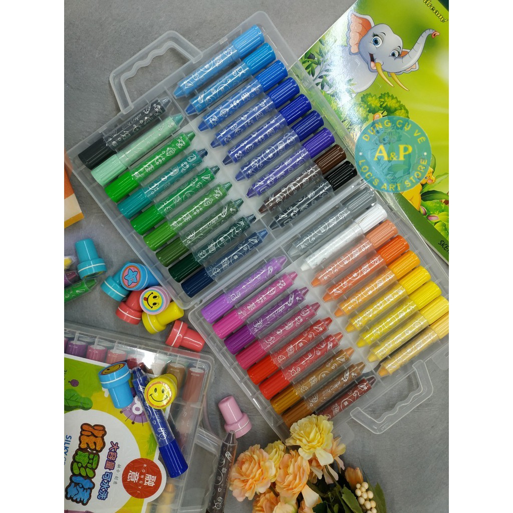 Sáp màu 3 in 1 - Silky Crayon