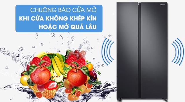 Tủ lạnh Samsung Inverter 647 lít RS62R5001B4/SV Mẫu 2019(Miễn phí giao tại HCM-ngoài tỉnh liên hệ shop)