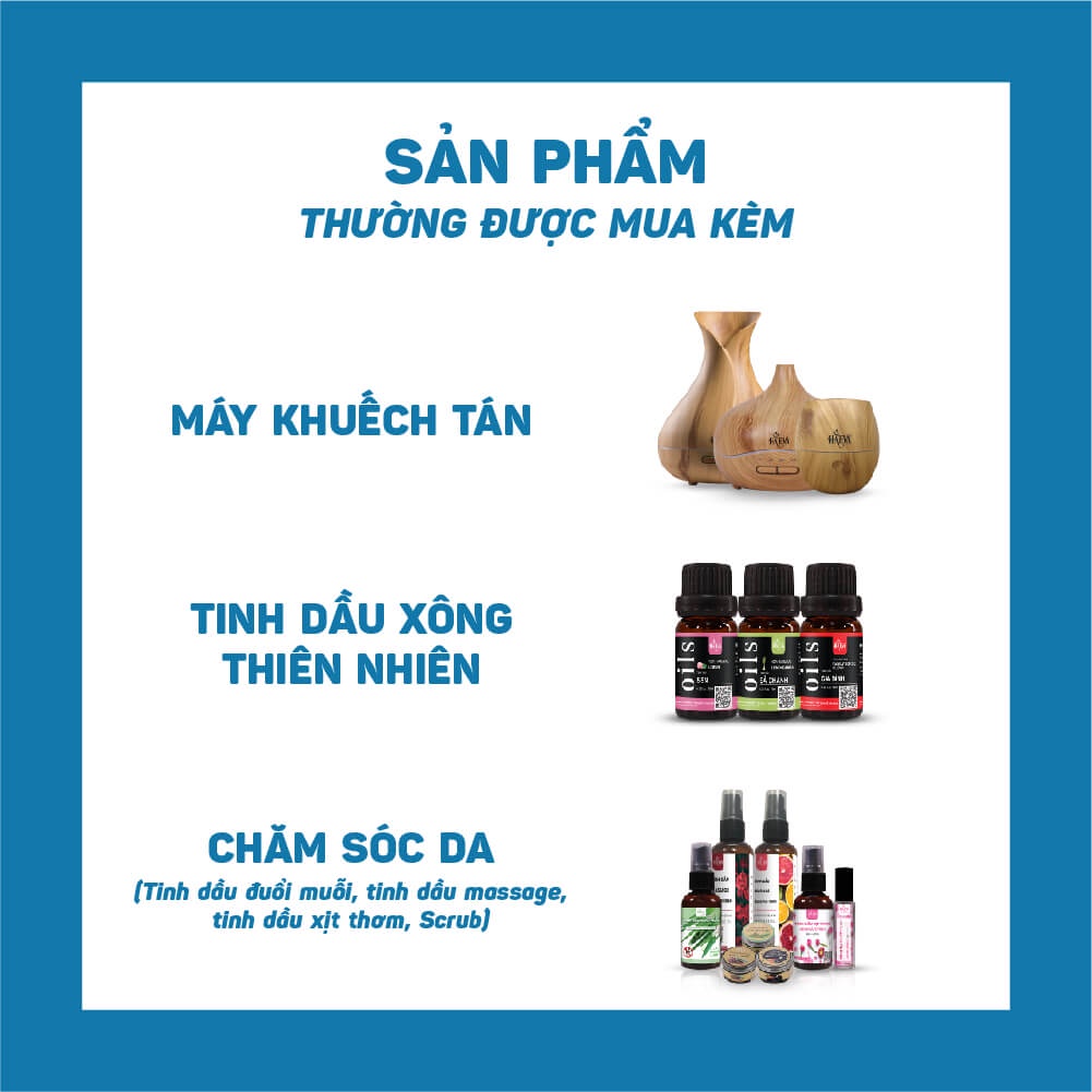 Tinh dầu Xông Giải Cảm Haeva Cao Cấp, 100% Thiên Nhiên, Khử mùi hôi, giải cảm, tốt cho hô hấp, Chai 10ml/30m/100ml