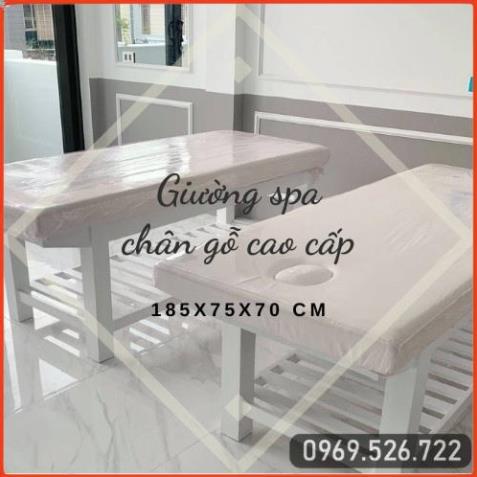 [ SGT ] Giường gỗ spa giường massage spa dưỡng sinh giường massage spa gỗ thịt chắc chắn