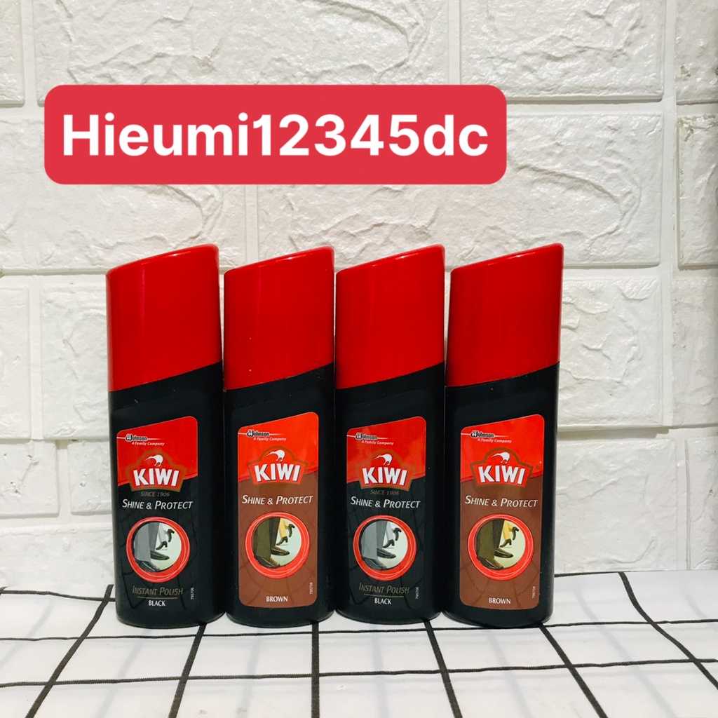 Xi Nước Đánh Giày KIWI Màu Đen/ Nâu 75ml