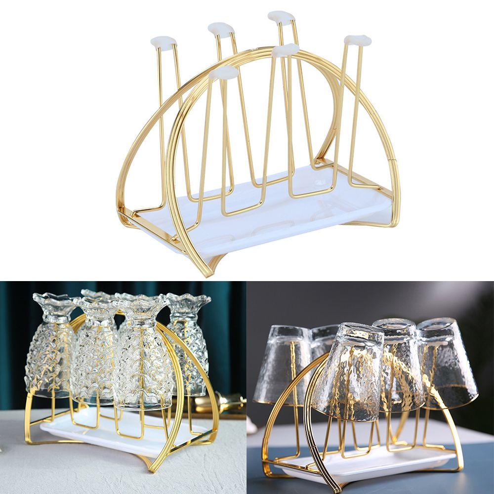 GOGOUP Giá Đỡ Cốc Nước 6 Móc Đa Năng Tiện Dụng Cho Phòng Bếp