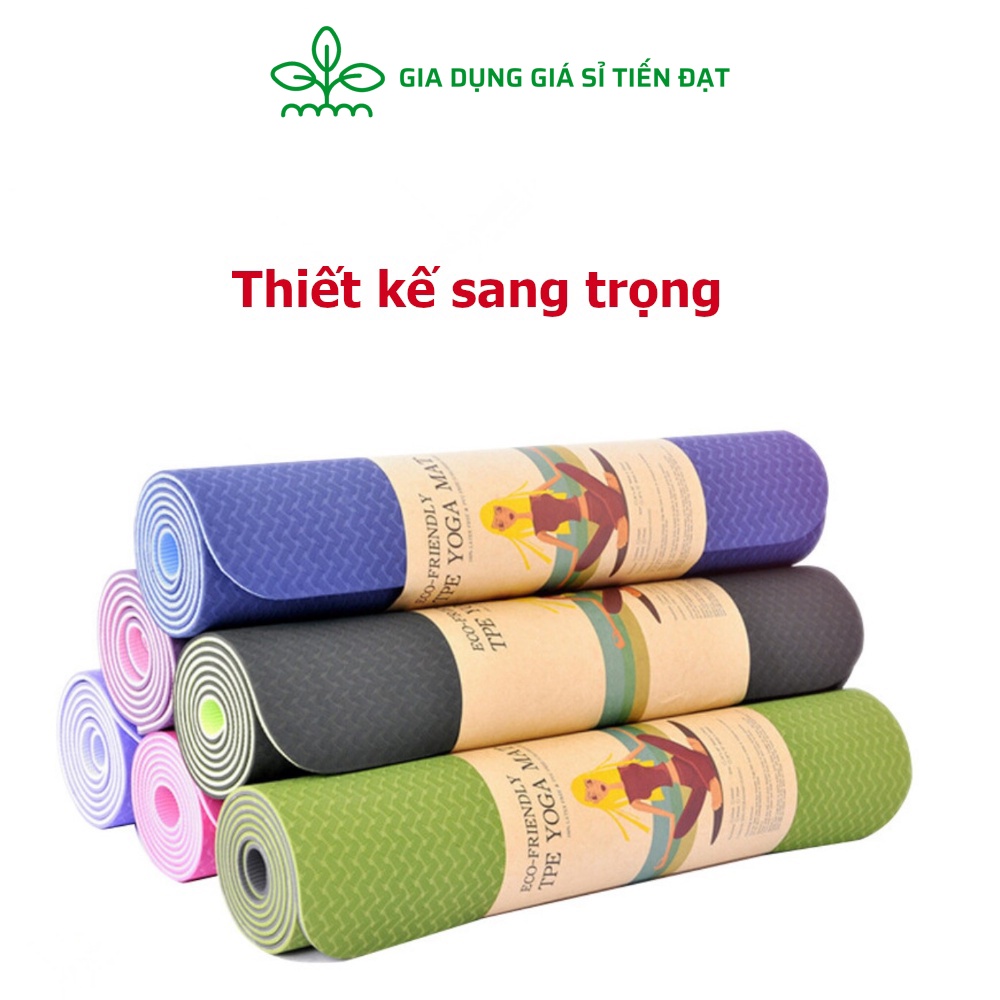 Thảm tập yoga TPE cao cấp 2 lớp 8mm