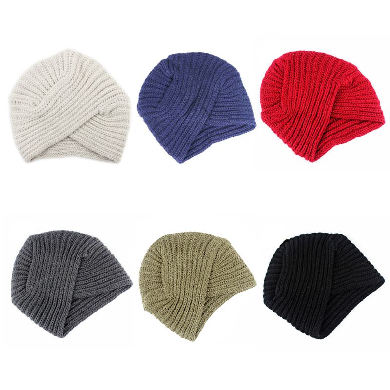 Inn Mũ Len Trùm Đầu Mùa Đông Phong Cách Dân Tộc Cho Nữ