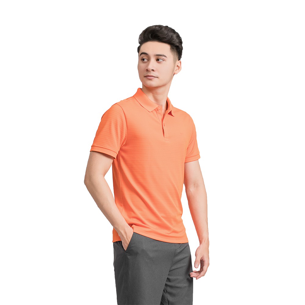 Áo polo nam INSIDEMEN họa tiết kẻ ngang, kiểu dáng đơn giản và tinh tế - KPS017S9