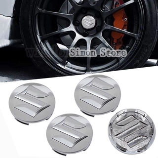 Set 4 Nắp Chụp Mâm Bánh Xe Ô Tô 5.8cm 5.4cm Suzuki Swift Sx4